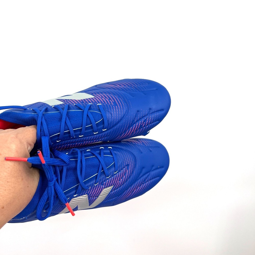 NEW Tekela Team low laced FC v5 soccer cleats blue red uisex 6.5 womens 8 wide - Picture 10 of 11
